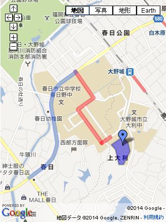九大筑紫キャンパスGの地図