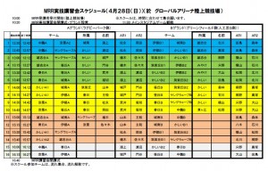 GAスケジュール